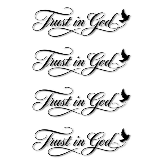 Trust in God Mirror Decal 4 Pack