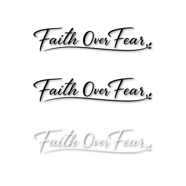 Faith Over Fear Mirror Decal 3 Pack